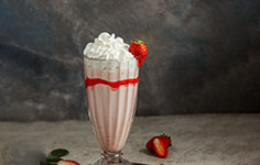 Creamy Strawberry Milkshake